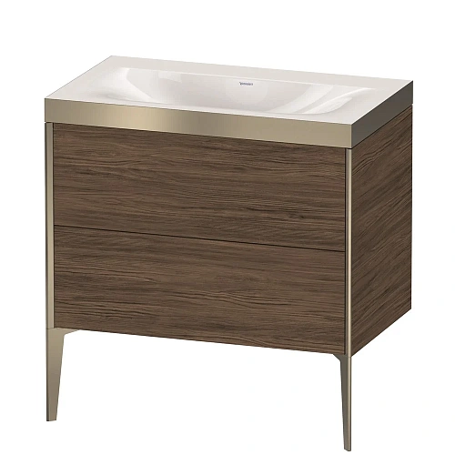 Тумба с раковиной Duravit XVIU XV4710NB121P 80 см Орех темный Тумба с раковиной Duravit XVIU XV4710NB121P 80 см Орех темный