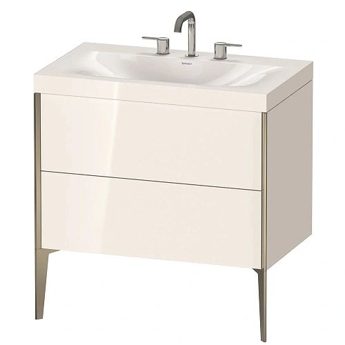 Тумба с раковиной Duravit XVIU XV4710TB122C 80 см белый глянцевый Тумба с раковиной Duravit XVIU XV4710TB122C 80 см белый глянцевый