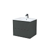 Тумба с раковиной IDDIS Bild (BIL60G0i95K) подвесная, 60 см, темно-серый Тумба с раковиной IDDIS Bild (BIL60G0i95K) подвесная, 60 см, темно-серый