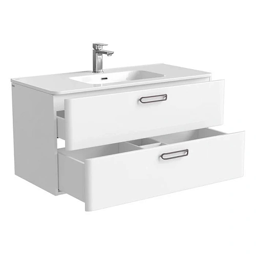 Тумба с раковиной IDDIS Brick 100 подвесная белая (BRI10W1i95K) Тумба с раковиной IDDIS Brick 100 подвесная белая (BRI10W1i95K)