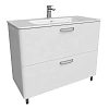 Тумба с раковиной Iddis Brick 100 см (BRI10WFi95K) белая