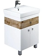 Тумба с раковиной IDDIS Carlow 55 напольная белая/под дерево (CAR55W2i95K) Тумба с раковиной IDDIS Carlow 55 напольная белая/под дерево (CAR55W2i95K)