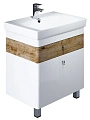 Тумба с раковиной IDDIS Carlow 70 напольная белая/под дерево (CAR70W2i95K) Тумба с раковиной IDDIS Carlow 70 напольная белая/под дерево (CAR70W2i95K)