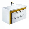 Тумба с раковиной IDDIS Color Plus 90 подвесная белая/горчичная (COL90Y0i95K) Тумба с раковиной IDDIS Color Plus 90 подвесная белая/горчичная (COL90Y0i95K)