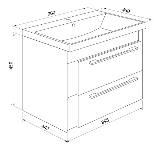 Тумба с раковиной IDDIS Color Plus 90 подвесная белая/розовая (COL90P0i95K) Тумба с раковиной IDDIS Color Plus 90 подвесная белая/розовая (COL90P0i95K)