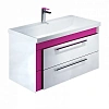 Тумба с раковиной IDDIS Color Plus 90 подвесная белая/розовая (COL90P0i95K) Тумба с раковиной IDDIS Color Plus 90 подвесная белая/розовая (COL90P0i95K)