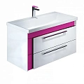 Тумба с раковиной IDDIS Color Plus 90 подвесная белая/розовая (COL90P0i95K) Тумба с раковиной IDDIS Color Plus 90 подвесная белая/розовая (COL90P0i95K)