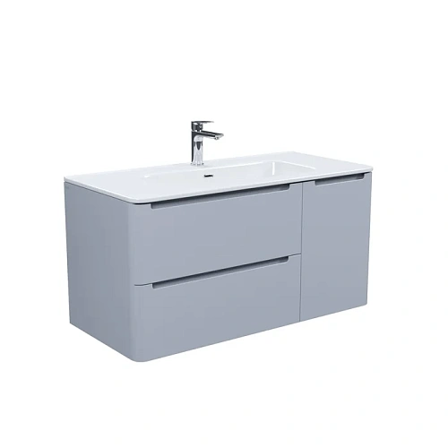 Тумба с раковиной IDDIS Edifice (EDI10L0i95K) подвесная, 100 см, светло-серый Тумба с раковиной IDDIS Edifice (EDI10L0i95K) подвесная, 100 см, светло-серый