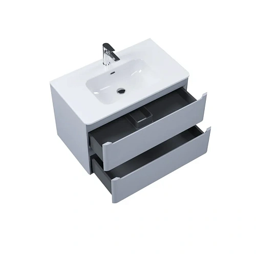 Тумба с раковиной IDDIS Edifice (EDI80L0i95K) подвесная, 80 см, светло-серый Тумба с раковиной IDDIS Edifice (EDI80L0i95K) подвесная, 80 см, светло-серый