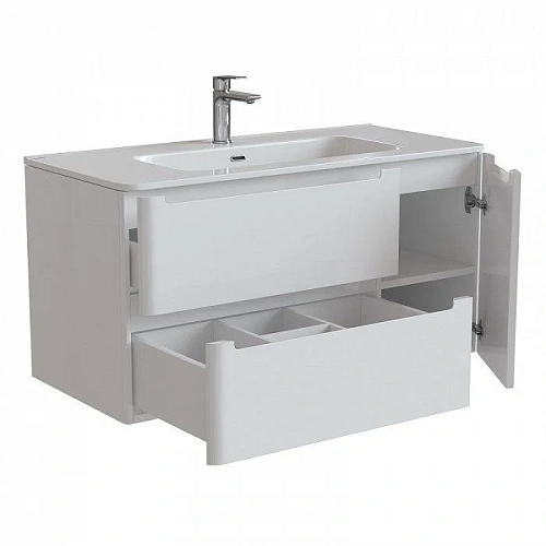 Тумба с раковиной IDDIS Edifice 100 подвесная белая (EDI10W1i95K) Тумба с раковиной IDDIS Edifice 100 подвесная белая (EDI10W1i95K)