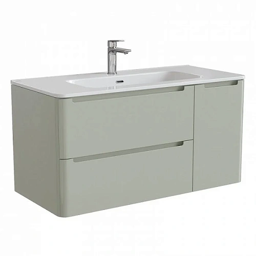 Тумба с раковиной IDDIS Edifice 100 подвесная фисташково-серая (EDI10G1i95K) Тумба с раковиной IDDIS Edifice 100 подвесная фисташково-серая (EDI10G1i95K)