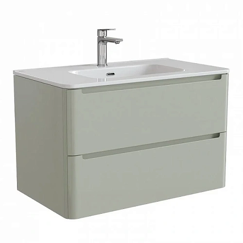 Тумба с раковиной IDDIS Edifice 80 подвесная фисташково-серая (EDI80G0i95K) Тумба с раковиной IDDIS Edifice 80 подвесная фисташково-серая (EDI80G0i95K)