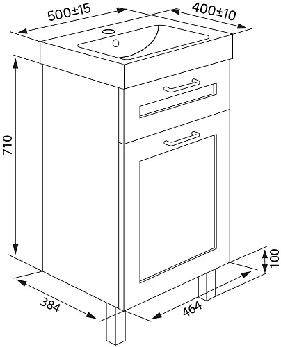 Тумба с раковиной IDDIS New Sena (NSE50W1i95K) напольная 50 см белая/под дерево Тумба с раковиной IDDIS New Sena (NSE50W1i95K) напольная 50 см белая/под дерево