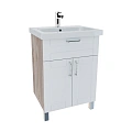 Тумба с раковиной IDDIS New Sena (NSE60W2i95K) напольная 60 см белая/под дерево Тумба с раковиной IDDIS New Sena (NSE60W2i95K) напольная 60 см белая/под дерево