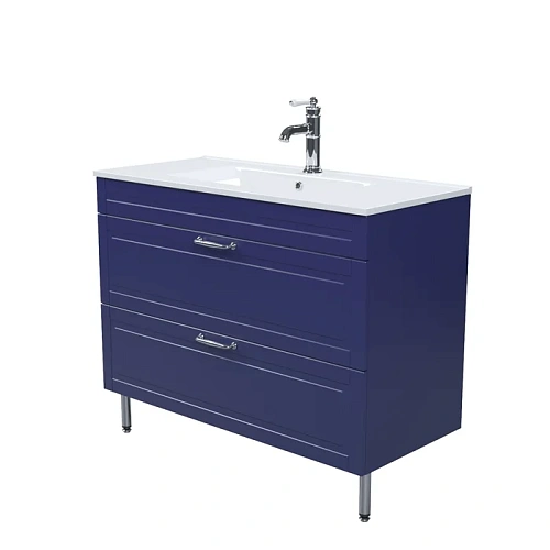 Тумба с раковиной IDDIS Oxford (OXF10N1i95K) напольная, 100 см, синий Тумба с раковиной IDDIS Oxford (OXF10N1i95K) напольная, 100 см, синий