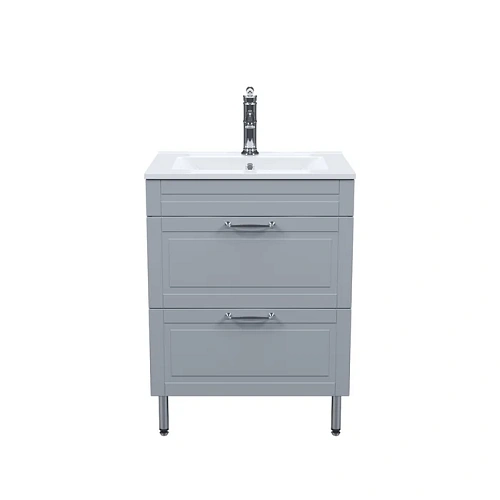 Тумба с раковиной IDDIS Oxford (OXF60L0i95K) напольная, 60 см, светло-серый Тумба с раковиной IDDIS Oxford (OXF60L0i95K) напольная, 60 см, светло-серый