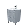 Тумба с раковиной IDDIS Oxford (OXF60L0i95K) напольная, 60 см, светло-серый
