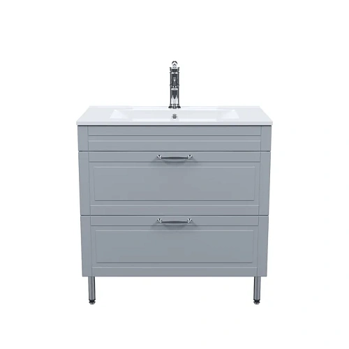 Тумба с раковиной IDDIS Oxford (OXF80L0i95K) напольная, 80 см, светло-серый Тумба с раковиной IDDIS Oxford (OXF80L0i95K) напольная, 80 см, светло-серый