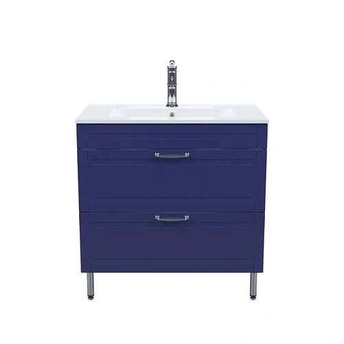 Тумба с раковиной IDDIS Oxford (OXF80N0i95K) напольная, 80 см, синий Тумба с раковиной IDDIS Oxford (OXF80N0i95K) напольная, 80 см, синий