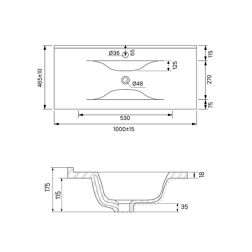 Тумба с раковиной IDDIS Oxford 100 см (OXF10W1i95K) Тумба с раковиной IDDIS Oxford 100 см (OXF10W1i95K)