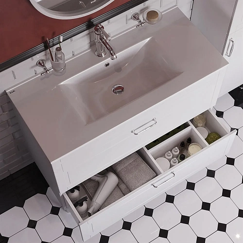 Тумба с раковиной IDDIS Oxford 100 см (OXF10W1i95K) Тумба с раковиной IDDIS Oxford 100 см (OXF10W1i95K)