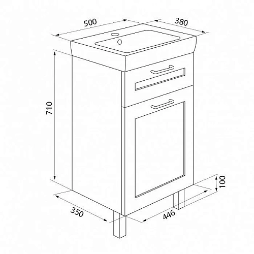 Тумба с раковиной IDDIS Sena 50 напольная белая/под дерево (SEN50W1i95K) Тумба с раковиной IDDIS Sena 50 напольная белая/под дерево (SEN50W1i95K)