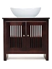 Тумба с раковиной Orange Capri OCN-75TU+RA напольная, орех
