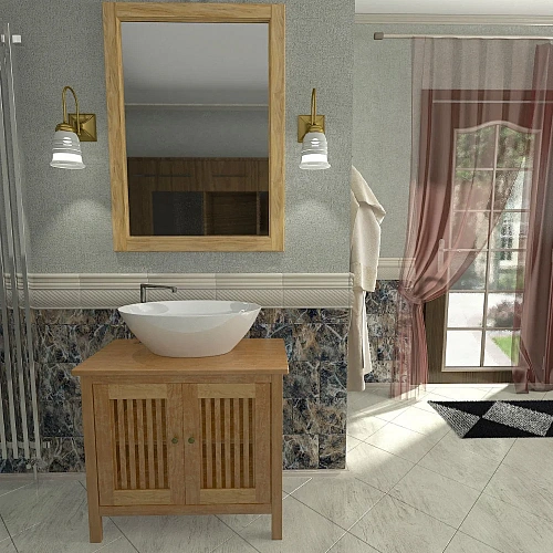 Тумба с раковиной Orange Capri OCT-75TU+RA напольная, тик Тумба с раковиной Orange Capri OCT-75TU+RA напольная, тик