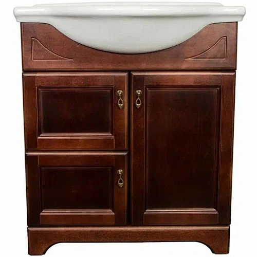 Тумба с раковиной Orange Classic 75 Орех F7-75TU1 Тумба с раковиной Orange Classic 75 Орех F7-75TU1