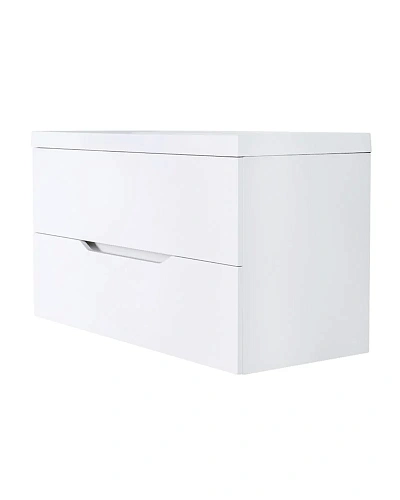 Тумба с раковиной Orange Line Li-100Tuw+RA100 подвесная белый матовый Тумба с раковиной Orange Line Li-100Tuw+RA100 подвесная белый матовый