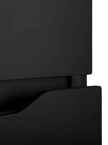 Тумба с раковиной Orange Line Li-80Tub+Ra подвесная, черный матовый Тумба с раковиной Orange Line Li-80Tub+Ra подвесная, черный матовый