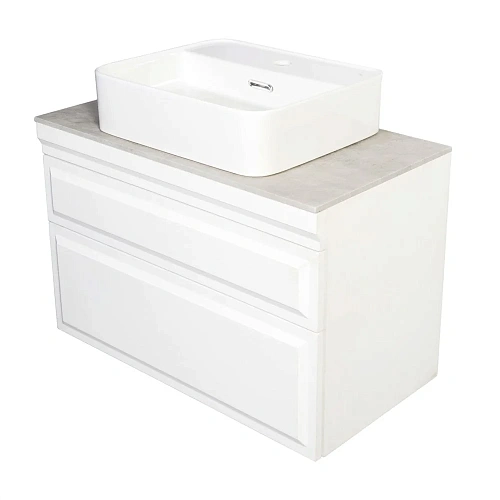 Тумба с раковиной Orange Modi-75TU+RA подвесная, белый Тумба с раковиной Orange Modi-75TU+RA подвесная, белый