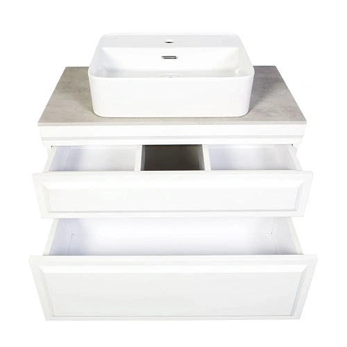 Тумба с раковиной Orange Modi-75TU+RA подвесная, белый Тумба с раковиной Orange Modi-75TU+RA подвесная, белый