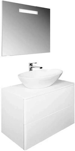 Тумба с раковиной Orange Otto 75 подвесная Белая Ot-75Tu+Ra Тумба с раковиной Orange Otto 75 подвесная Белая Ot-75Tu+Ra