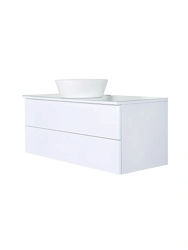 Тумба с раковиной Orange Otto Ot-100TuGLASS+B08-360W подвесная Тумба с раковиной Orange Otto Ot-100TuGLASS+B08-360W подвесная