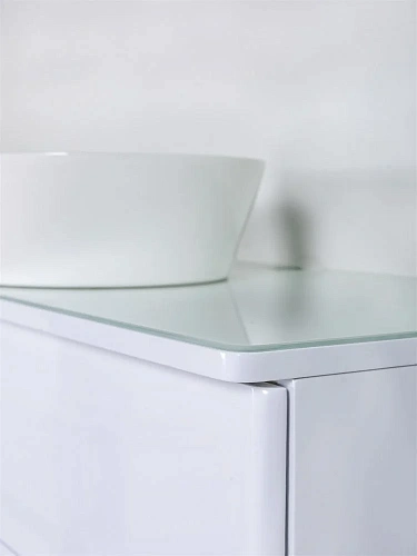 Тумба с раковиной Orange Otto Ot-100TuGLASS+B08-360W подвесная Тумба с раковиной Orange Otto Ot-100TuGLASS+B08-360W подвесная