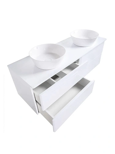 Тумба с раковиной Orange Otto Ot-130TuMDF+B08-360W подвесная Тумба с раковиной Orange Otto Ot-130TuMDF+B08-360W подвесная