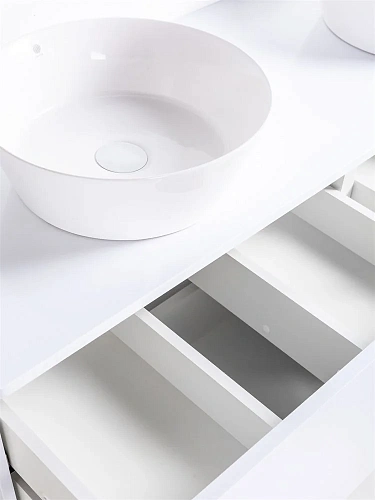 Тумба с раковиной Orange Otto Ot-130TuMDF+B08-360W подвесная Тумба с раковиной Orange Otto Ot-130TuMDF+B08-360W подвесная