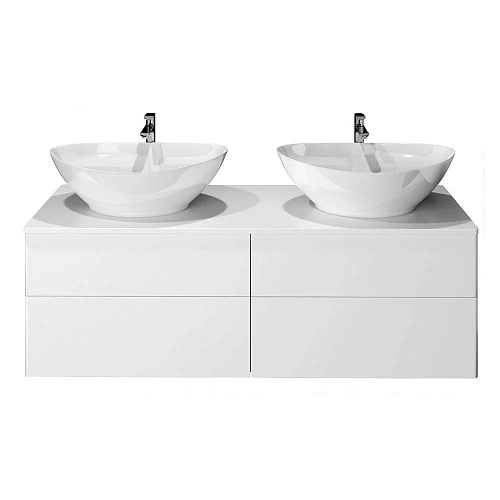 Тумба с раковиной Orange Otto Ot-130TuMDF+G56 подвесная, белый Тумба с раковиной Orange Otto Ot-130TuMDF+G56 подвесная, белый