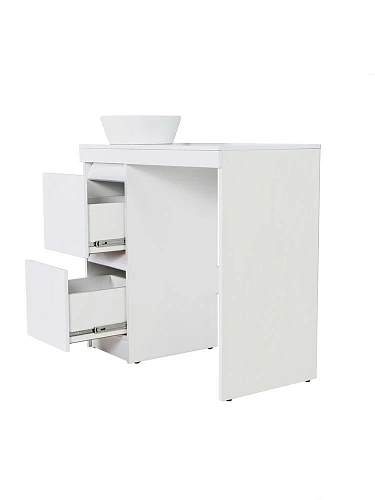 Тумба с раковиной Orange Sistema STM-100TUW+RA напольная, белый Тумба с раковиной Orange Sistema STM-100TUW+RA напольная, белый