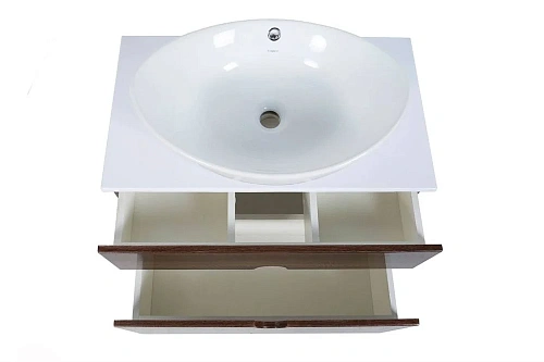 Тумба с раковиной Orange Sole 75 подвесная Белая Sole-75TU+RA Тумба с раковиной Orange Sole 75 подвесная Белая Sole-75TU+RA