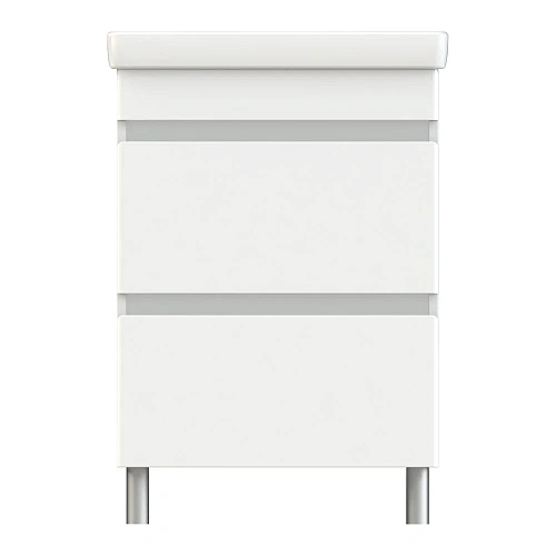 Тумба с раковиной Orange TOPLINE-Lyon TLNF60+RA напольная, белый глянец Тумба с раковиной Orange TOPLINE-Lyon TLNF60+RA напольная, белый глянец