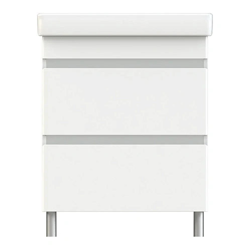 Тумба с раковиной Orange TOPLINE-Lyon TLNF70+RA напольная, белый глянец Тумба с раковиной Orange TOPLINE-Lyon TLNF70+RA напольная, белый глянец