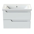 Тумба с раковиной Orange TOPLINE-Milano TP-MR80+RA подвесная, белый глянец Тумба с раковиной Orange TOPLINE-Milano TP-MR80+RA подвесная, белый глянец