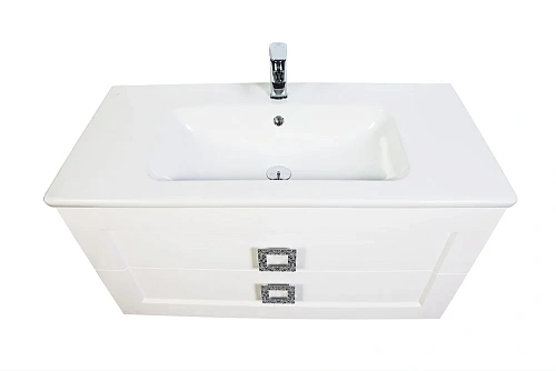 Тумба с раковиной Orange Альма 100 подвесная Белая Alma-100TU+RA Тумба с раковиной Orange Альма 100 подвесная Белая Alma-100TU+RA