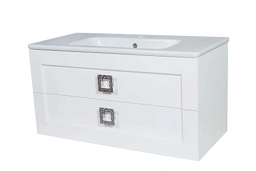 Тумба с раковиной Orange Альма 100 подвесная Белая Alma-100TU+RA Тумба с раковиной Orange Альма 100 подвесная Белая Alma-100TU+RA