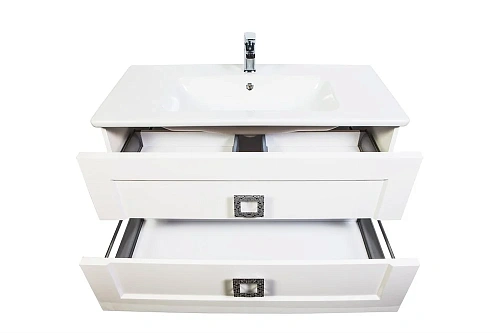 Тумба с раковиной Orange Альма 100 подвесная Белая Alma-100TU+RA Тумба с раковиной Orange Альма 100 подвесная Белая Alma-100TU+RA