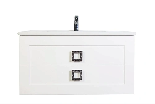 Тумба с раковиной Orange Альма 100 подвесная Белая Alma-100TU+RA Тумба с раковиной Orange Альма 100 подвесная Белая Alma-100TU+RA