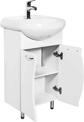 Тумба с раковиной Orange Диана 50 Белая Di-50TU+RA Тумба с раковиной Orange Диана 50 Белая Di-50TU+RA