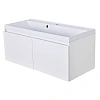 Тумба с раковиной Orange КВАДРО KV-100TUW+Racl подвесная Тумба с раковиной Orange КВАДРО KV-100TUW+Racl подвесная